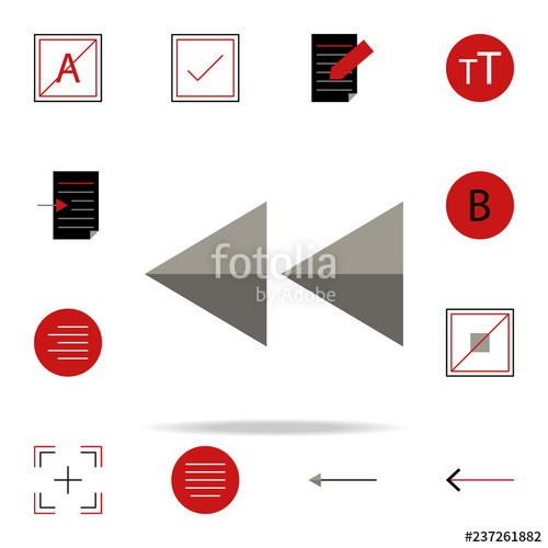 500x500 Reverse Icon Text Editor Icons Universal Set For Web And Mobile