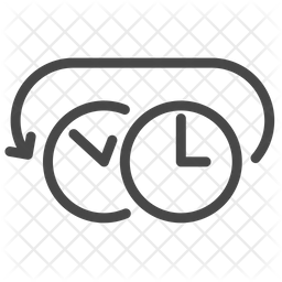 256x256 Time Machine Icon Of Line Style