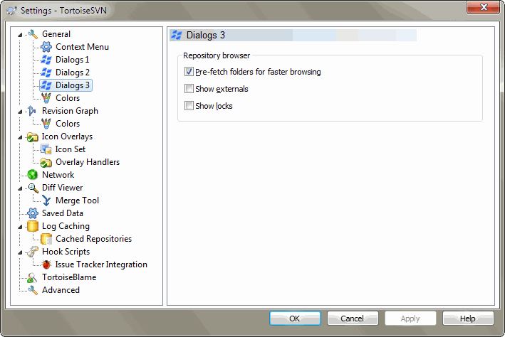 709x474 Tortoisesvn's Settings