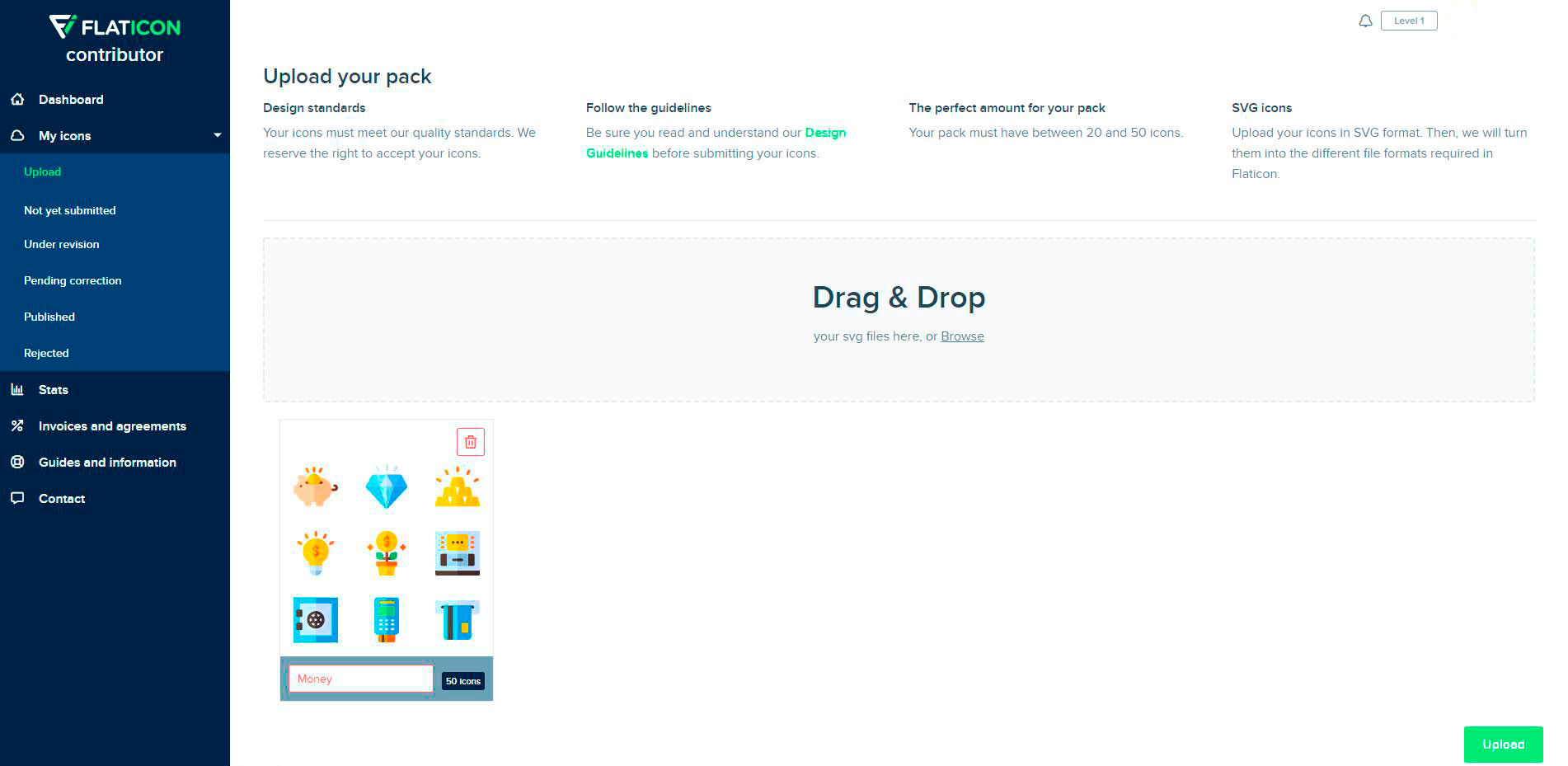 1902x929 Upload Icons Easily With The New Panel For Flaticon's Contributors