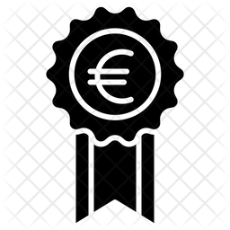 256x256 Euro Reward Icon Of Glyph Style