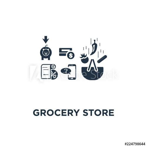 500x500 Grocery Store Icon Basket And Vegetables, Phone Message