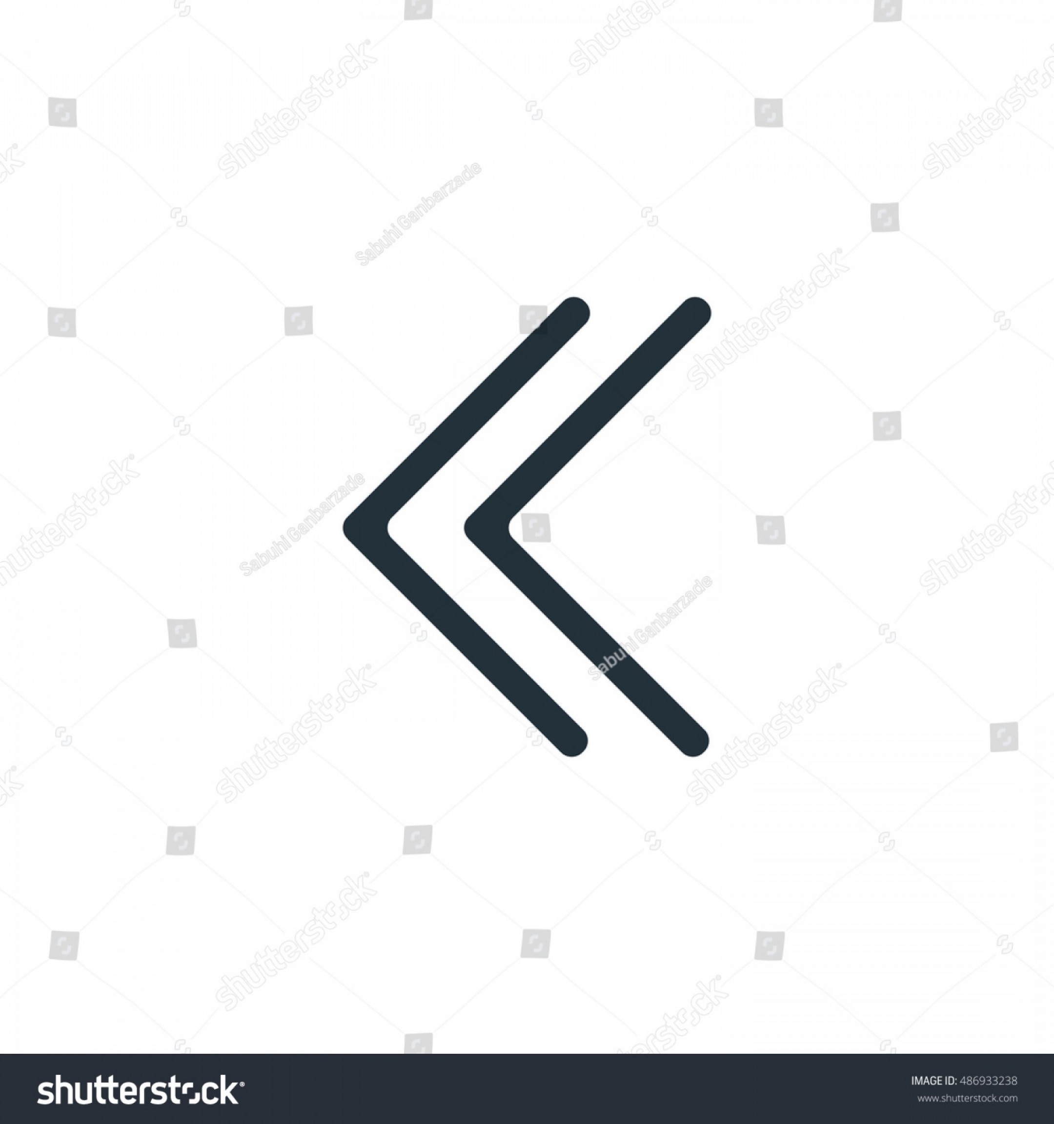 2160x2304 Left Chevron Rewind Icon Arrow Vector Hoodamathrun