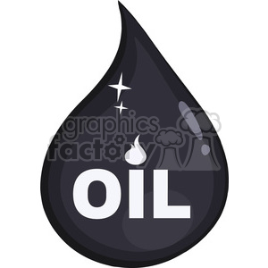 300x300 Royalty Free Rf Clipart Illustration Petroleum Or Oil Drop Icon