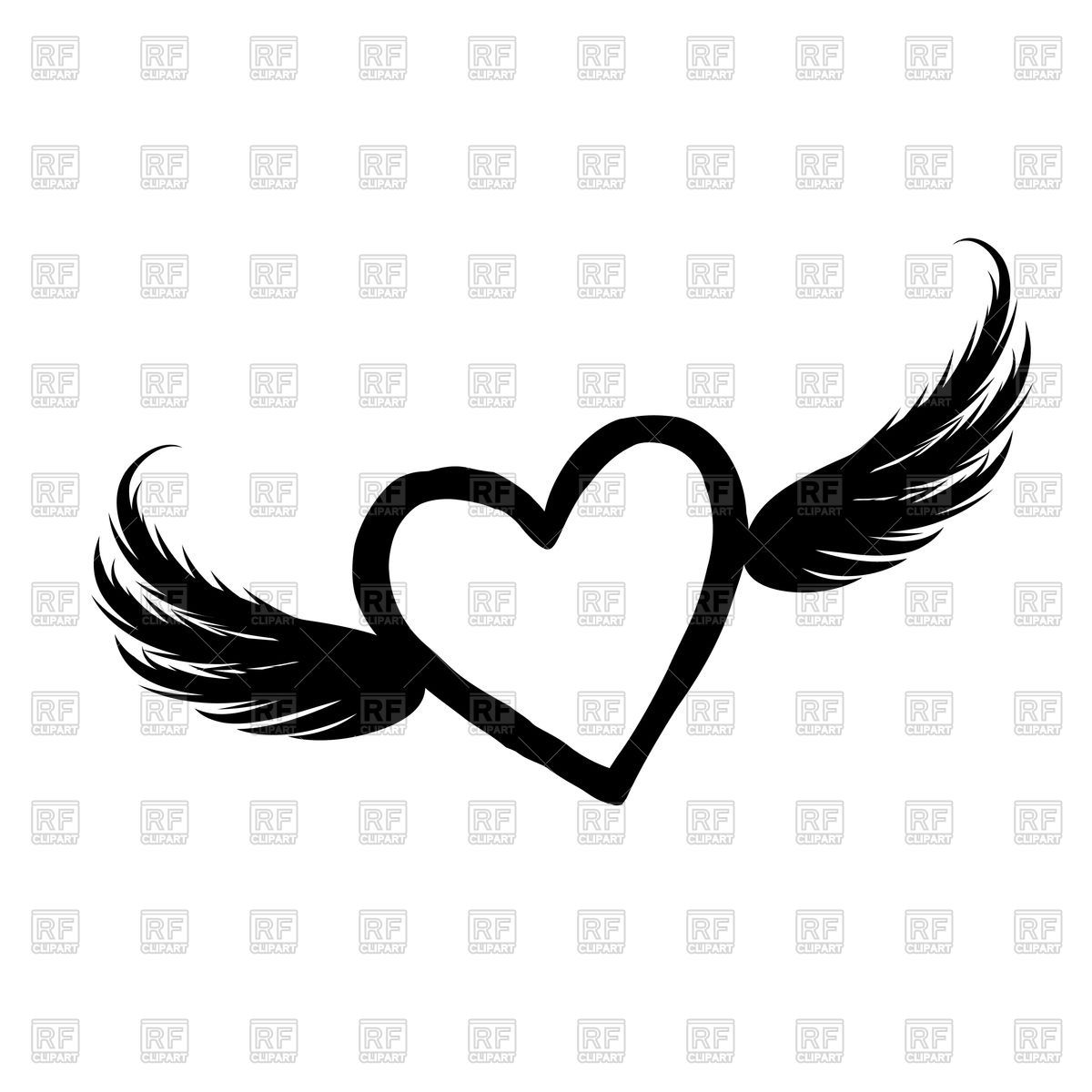 1200x1200 Heart With Wings Icon