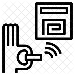256x256 Rfid Icon Of Line Style