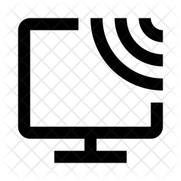 256x256 Rfid Signal Icon Of Line Style