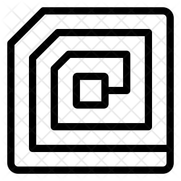 256x256 Rfid Tag Icon Of Line Style