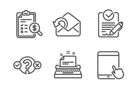 450x299 Rfp, Accounting Report And Quiz Test Icons Simple Set Send Mail