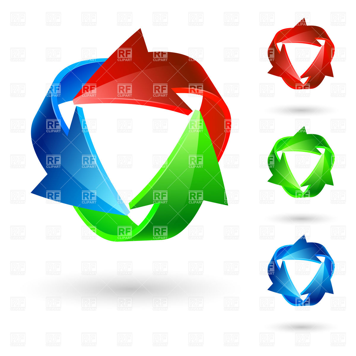 1200x1200 Rgb Recycling Arrow Icon Vector Image Of Design Elements Dvarg