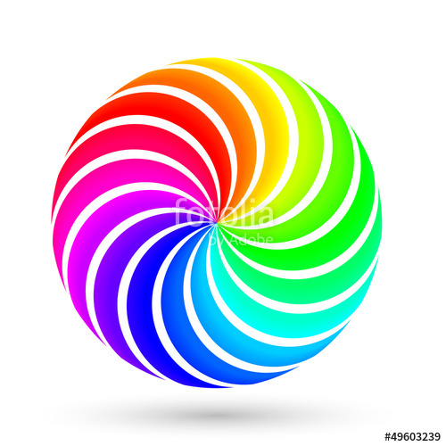 500x500 Colorful Icon, Logo With Rgb Colors Stock Image And Royalty Free