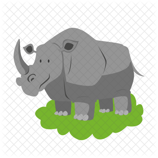512x512 Rhino Icon Of Flat Style