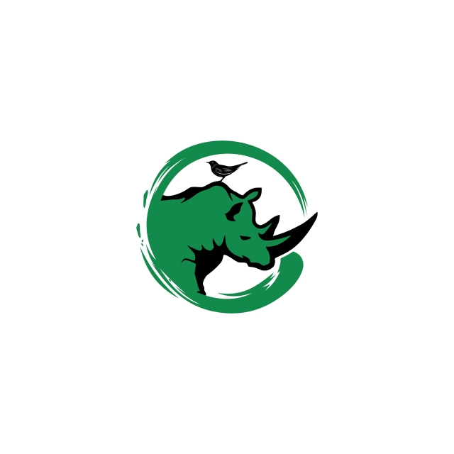 640x640 Rhino Logo Design Icon Vector, Icon, Rhino, Animal Png And Vector