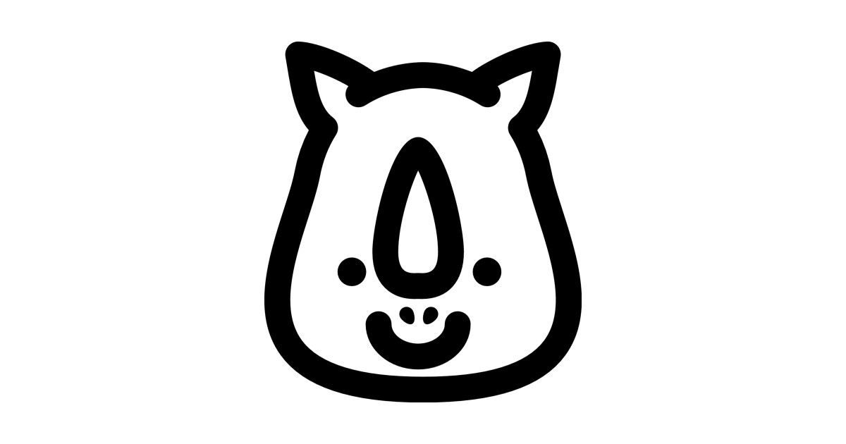 1200x630 Rhinoceros Happy Face Icon
