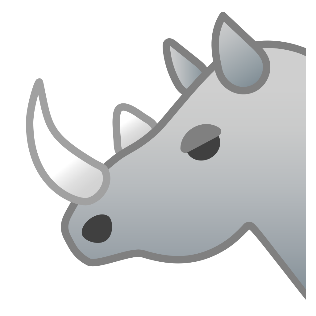 1024x1024 Rhinoceros Icon Noto Emoji Animals Nature Iconset Google