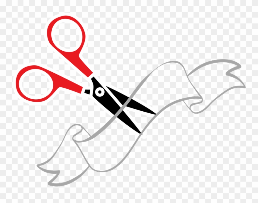 880x693 Ribbon Cutting Icon Clipart