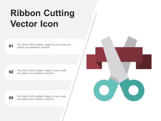 560x420 Ribbon Cutting Vector Icon Ppt Powerpoint Presentation Styles