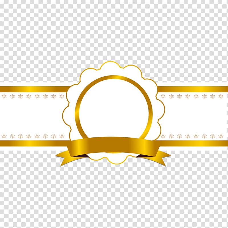 800x800 Yellow Ribbon Illustration, Ribbon Icon, Shiny Gold Ribbon Border