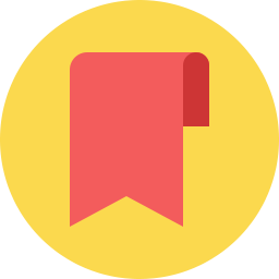 256x256 Bookmark Ribbon Icon Flat