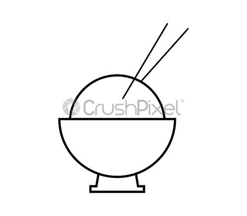 500x438 Rice Icon, Stock Vector Crushpixel