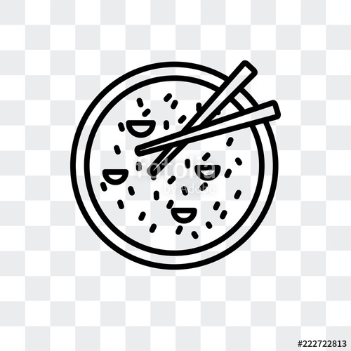 500x500 Rice Icon Isolated On Transparent Background Modern And Editable