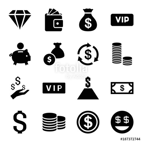 500x500 Rich Icons Set Of Editable Filled Rich Icons Stock Image