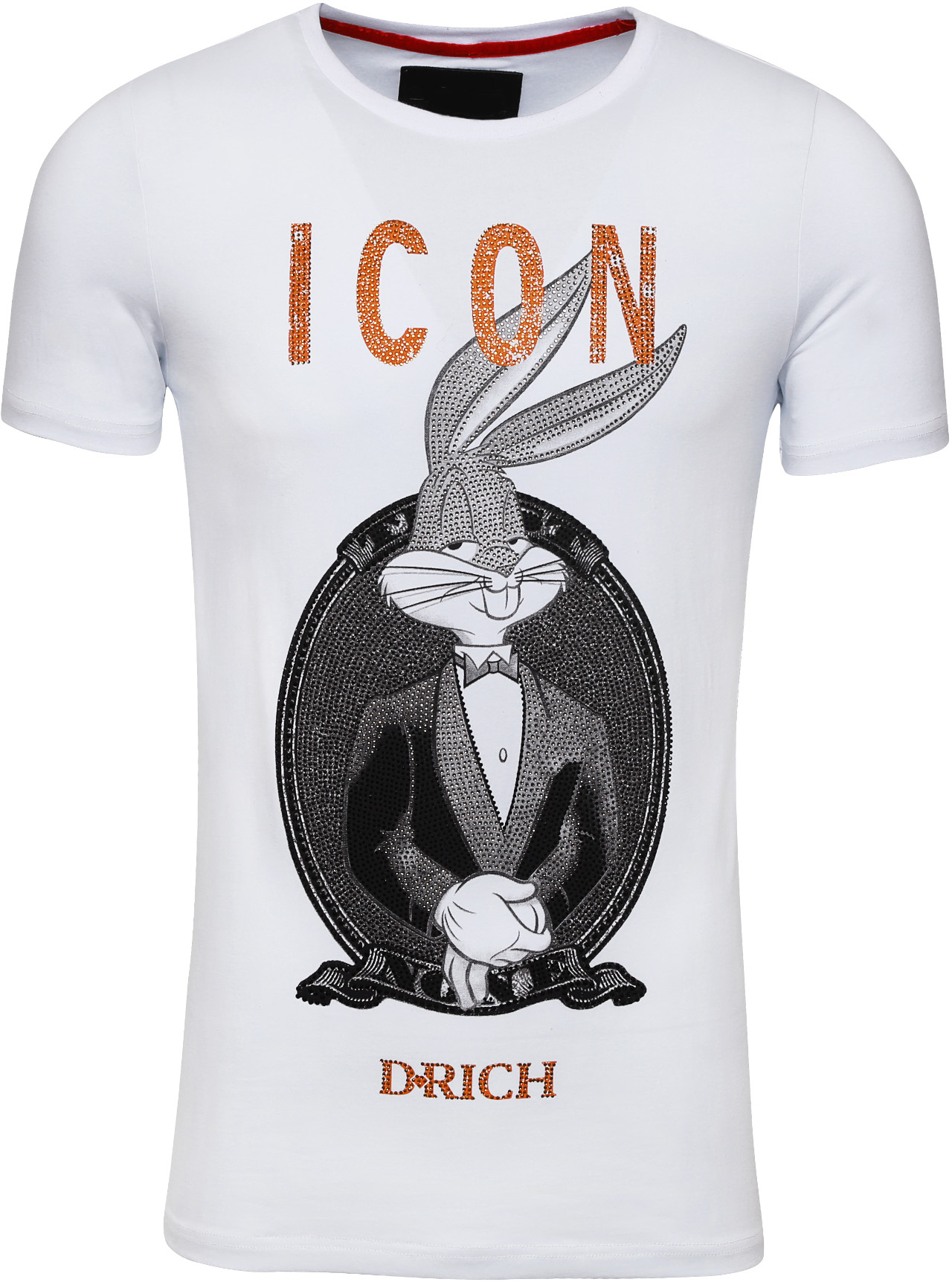 1280x1724 Buy Dean Rich Icon Bunny White T Shirt