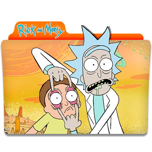512x512 Rick And Morty Orange Folder Icon