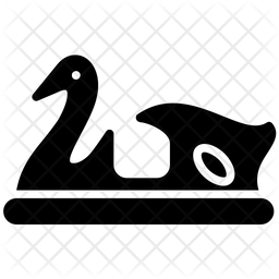 256x256 Duck Ride Icon Of Glyph Style