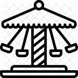256x256 Carnival Ride Icon Of Line Style