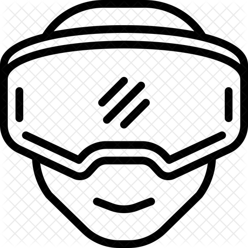 512x512 Oculus Rift Icon Of Line Style