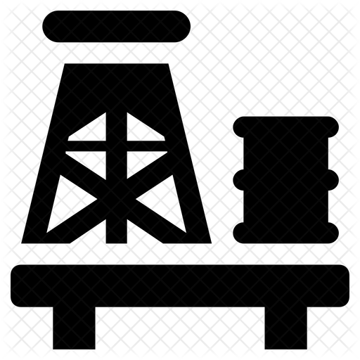 512x512 Offshore Rig Icon Of Glyph Style