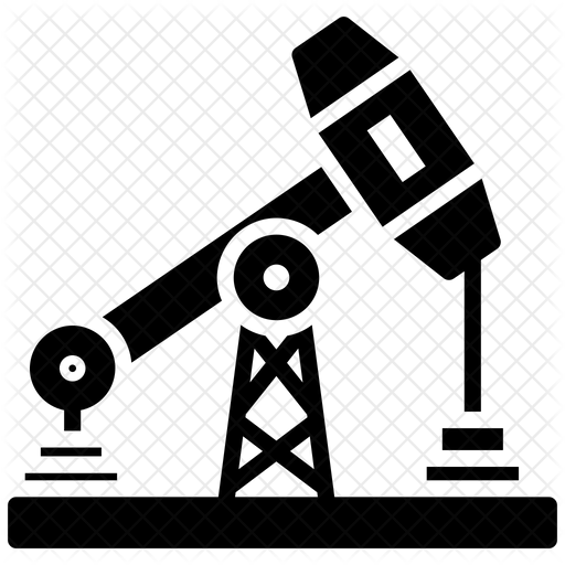512x512 Oil Rig Icon Of Glyph Style
