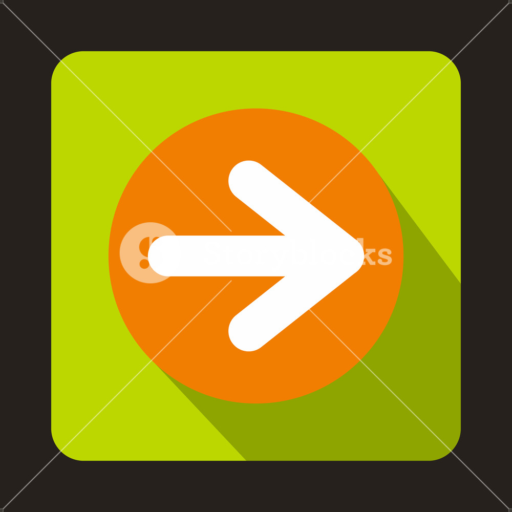 White Right Arrow Icon In Flat Style With Long Shadow Royalty Free 1000x1000 White Right Arrow Icon In Flat Style With Long Shadow Royalty Free