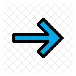 256x256 Right Arrow Icon Of Colored Outline Style