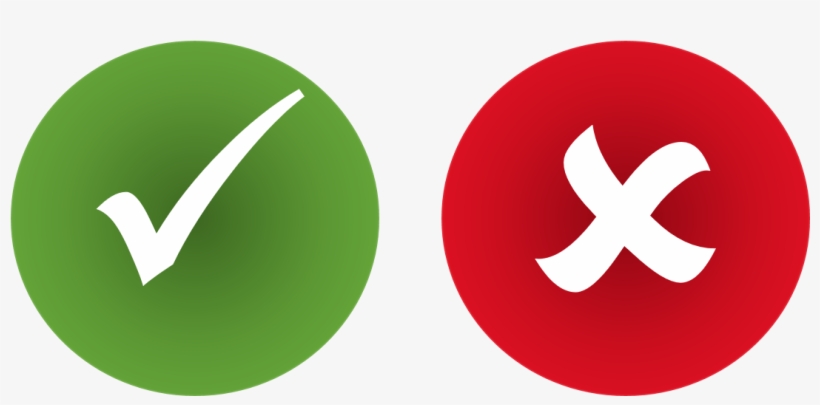 820x405 Icon Right And Wrong Transparent Png