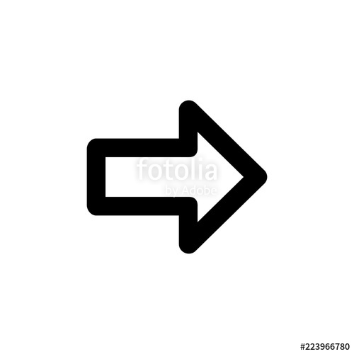 500x500 Arrow Right Vector Icon Isolated On Background Trendy Sweet