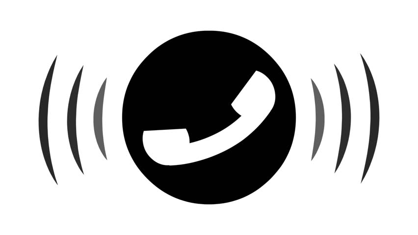 852x480 Phone Ring Icon Animation Animation Call Stock Footage Video