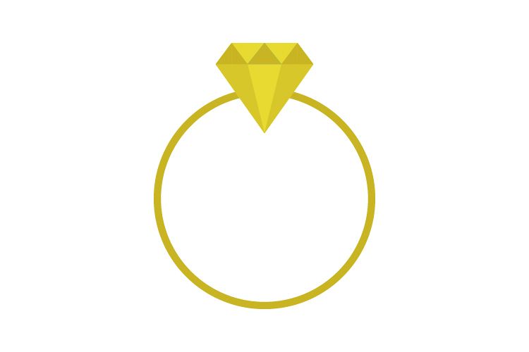 750x500 Ring Icon With Diamond