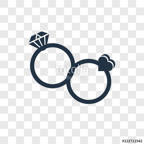 500x500 Ring Icons Isolated On Transparent Background Modern And Editable