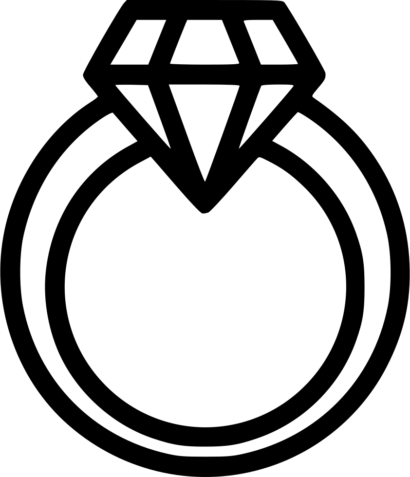 842x980 Diamond Ring Icon Png