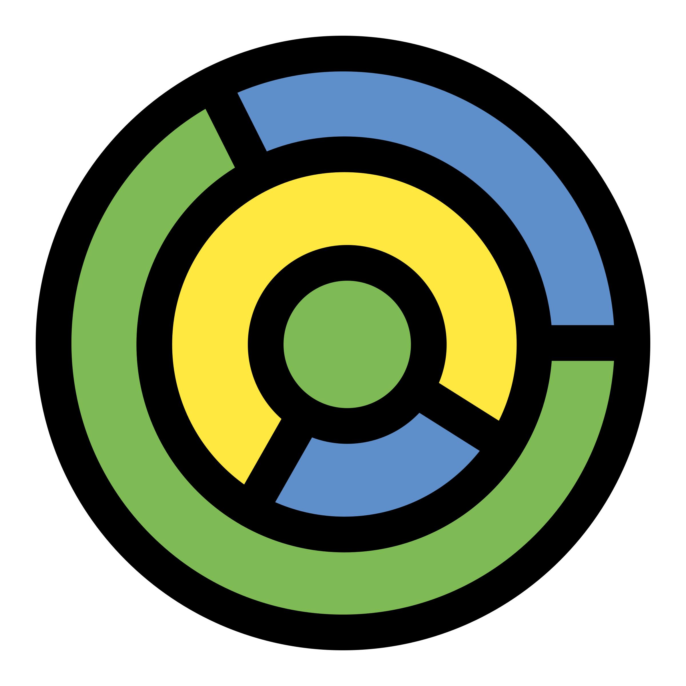 2400x2400 Primary Chart Ring Icons Png