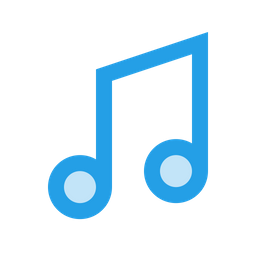 256x256 Music, Tune, Ringtone, Song, Audio, Melody Icon Of Colored Outline