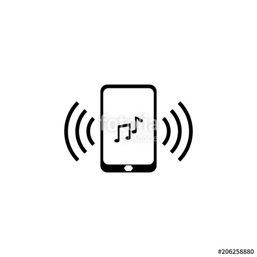 500x500 Ringtone On Your Phone Icon Element Of Simple Music Icon