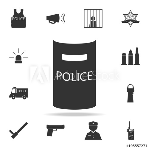 500x500 Riot Police Icon Detailed Set Of Police Element Icons Premium