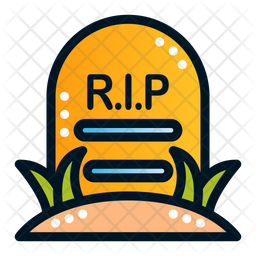 256x256 Rip Icon Of Colored Outline Style