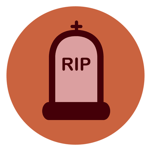 512x512 Tombstone Rip Circle Icon