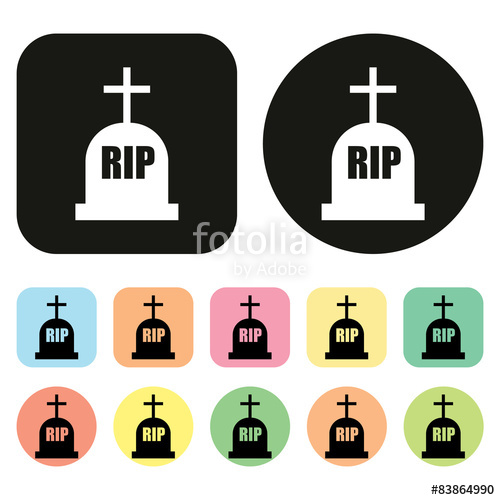 500x500 Grave Icon Rip Icon Stock Photo And Royalty Free Images