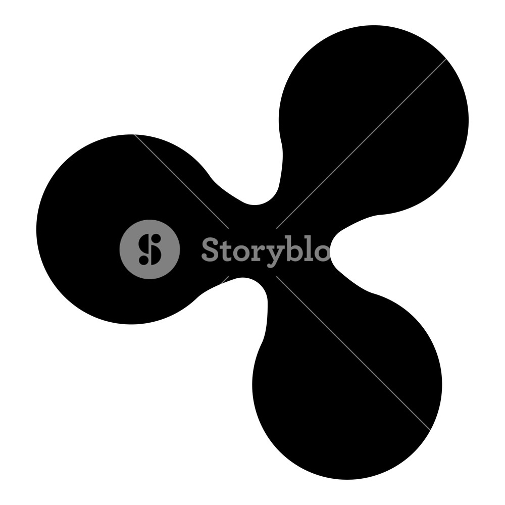 1000x1000 Ripple Icon Black Color Vector Illustration Flat Style Simple