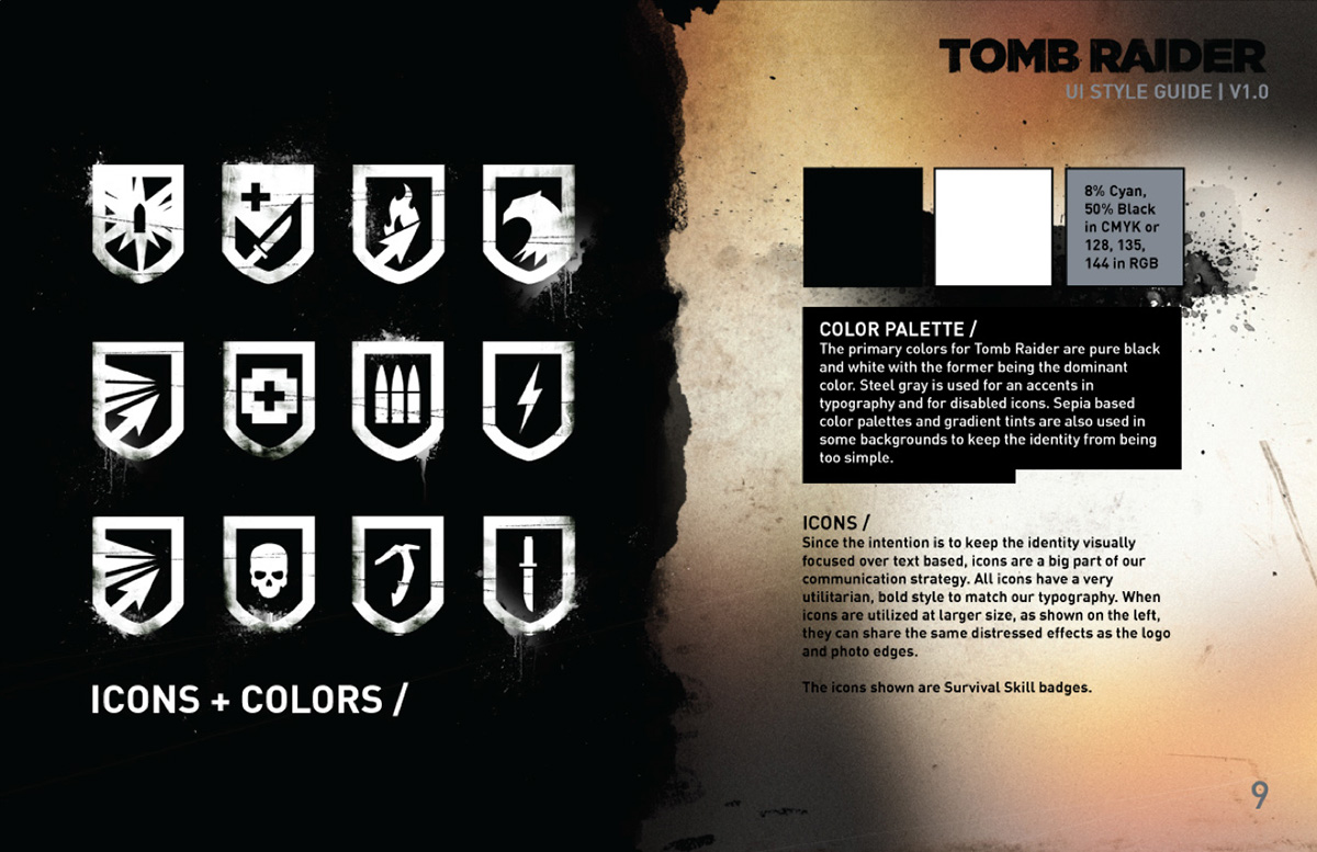 1200x777 Tomb Raider Ui + Identity Design On Behance